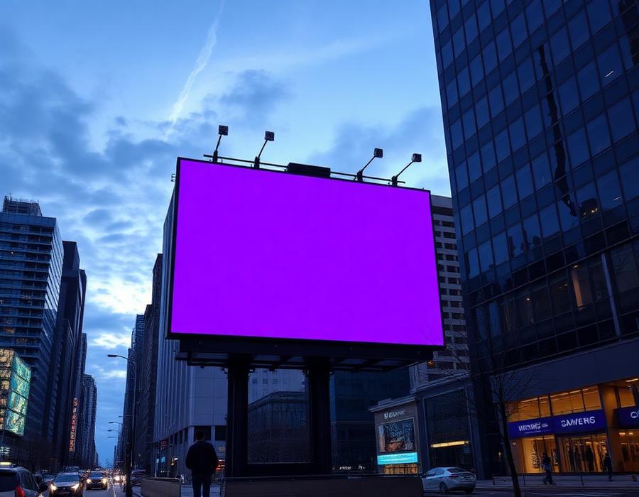 City billboard advertising